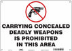 Safety Sign 10 in x 14 in Polyethylene