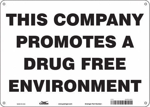 Safety Sign 10 in x 14 in Polyethylene