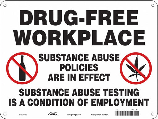 Safety Sign 18 in x 24 in Polyethylene