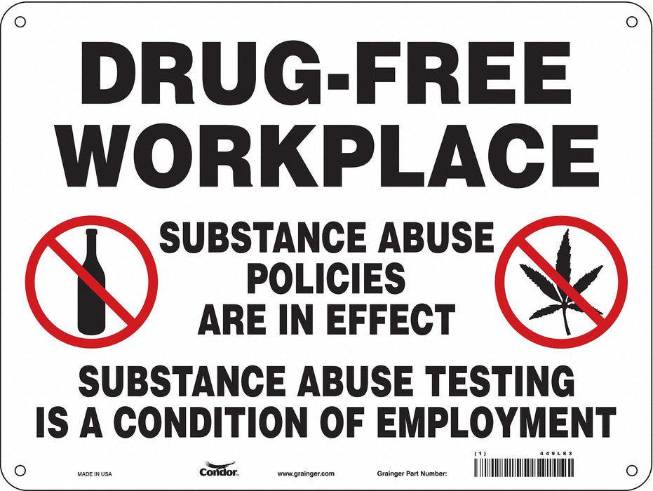 Safety Sign 18 in x 24 in Polyethylene