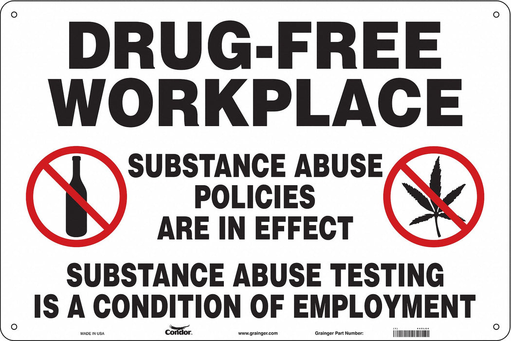 Safety Sign 24 in x 36 in Polyethylene