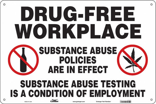 Safety Sign 24 in x 36 in Polyethylene