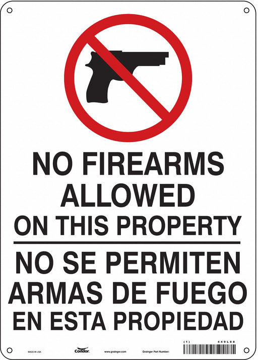 Safety Sign 14 in x 10 in Polyethylene