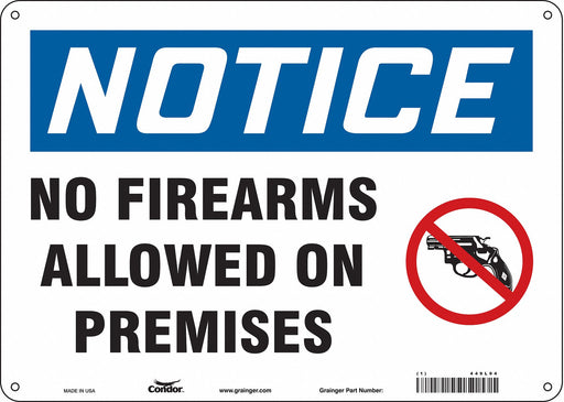 Safety Sign 10 in x 14 in Polyethylene
