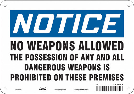 Safety Sign 7 in x 10 in Vinyl