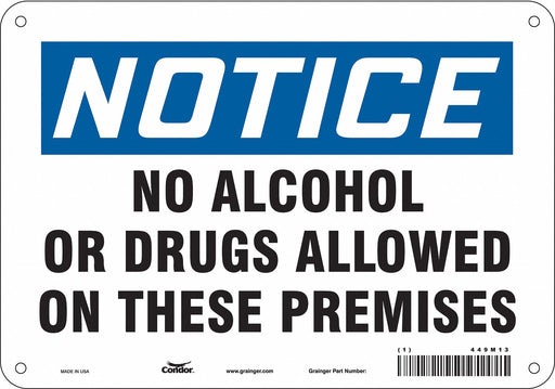 Safety Sign 7 in x 10 in Polyethylene