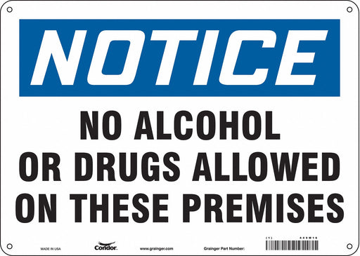 Safety Sign 10 in x 14 in Vinyl