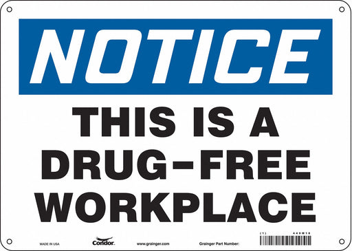 Safety Sign 10 in x 14 in Aluminum