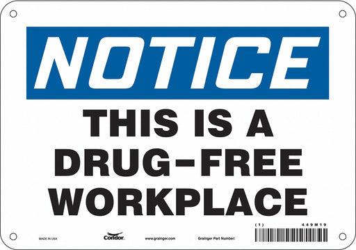 Safety Sign 7 in x 10 in Polyethylene