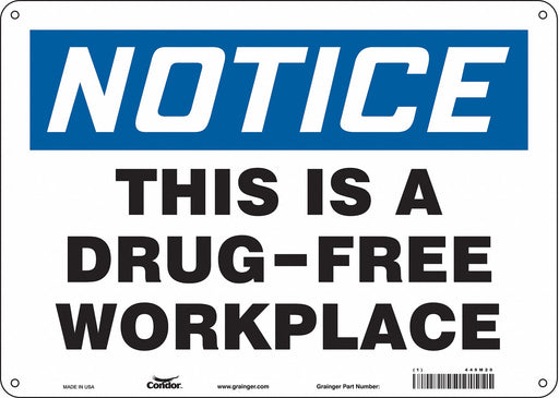 Safety Sign 10 in x 14 in Polyethylene