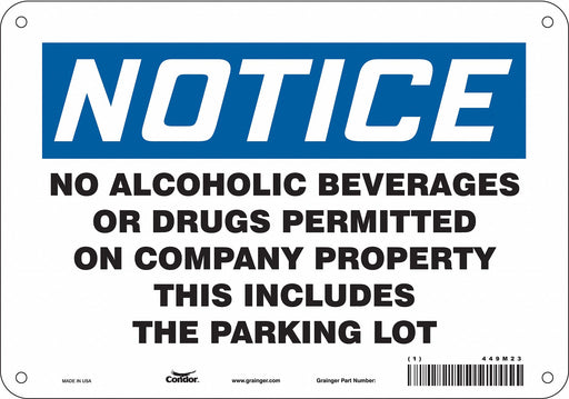 Safety Sign 7 in x 10 in Aluminum