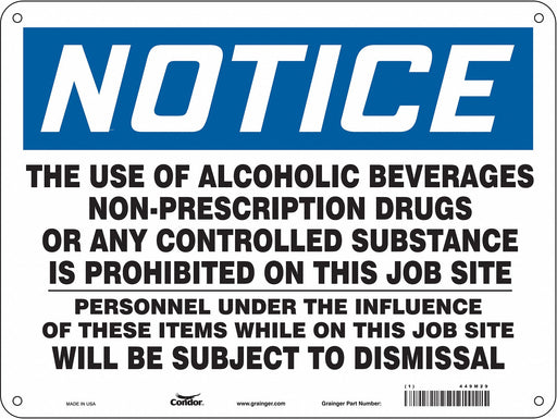 Safety Sign 18 in x 24 in Polyethylene