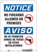 Safety Sign 10 in x 7 in Polyethylene