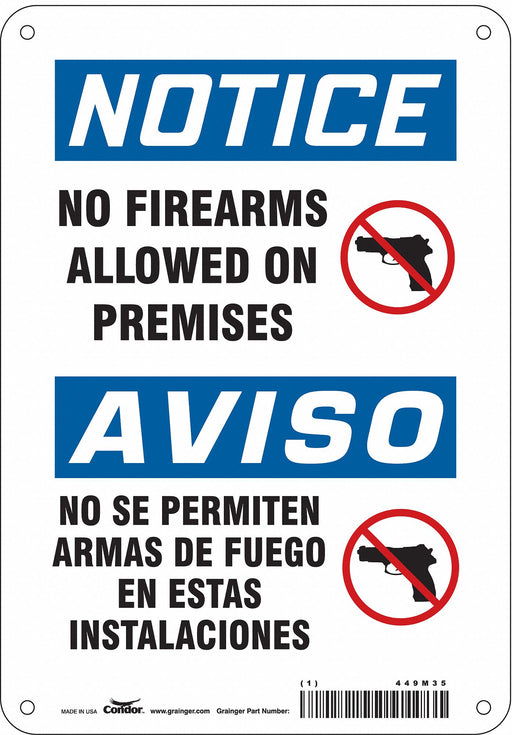 Safety Sign 10 in x 7 in Vinyl