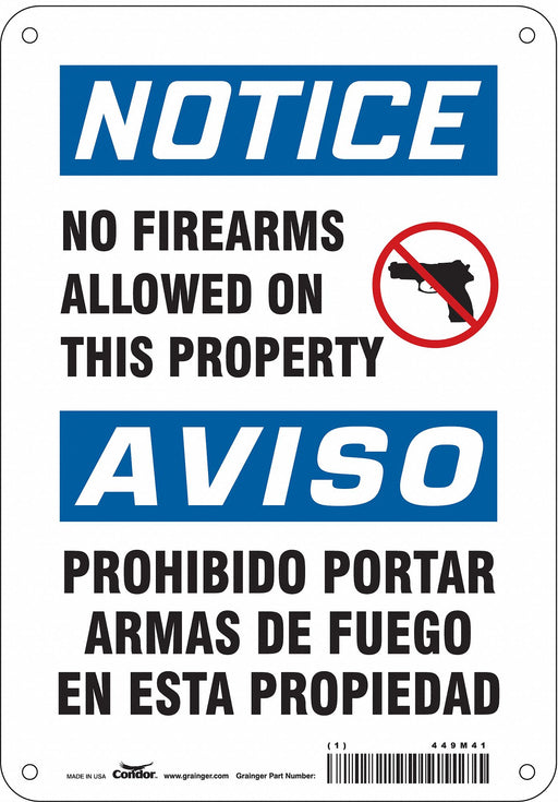 Safety Sign 10 in x 7 in Vinyl