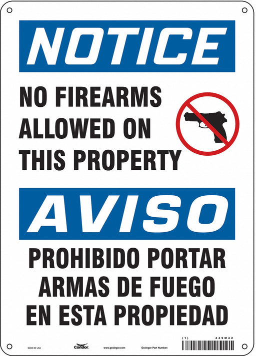 Safety Sign 14 in x 10 in Vinyl