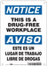 Safety Sign 10 in x 7 in Polyethylene