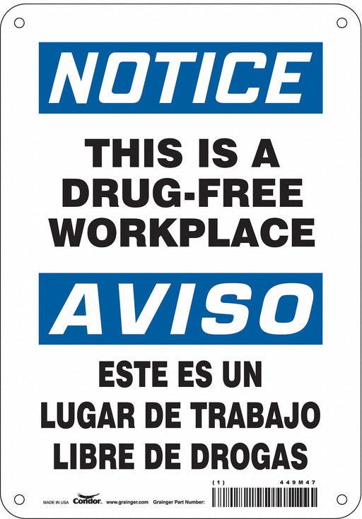 Safety Sign 10 in x 7 in Vinyl