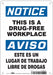 Safety Sign 10 in x 7 in Vinyl
