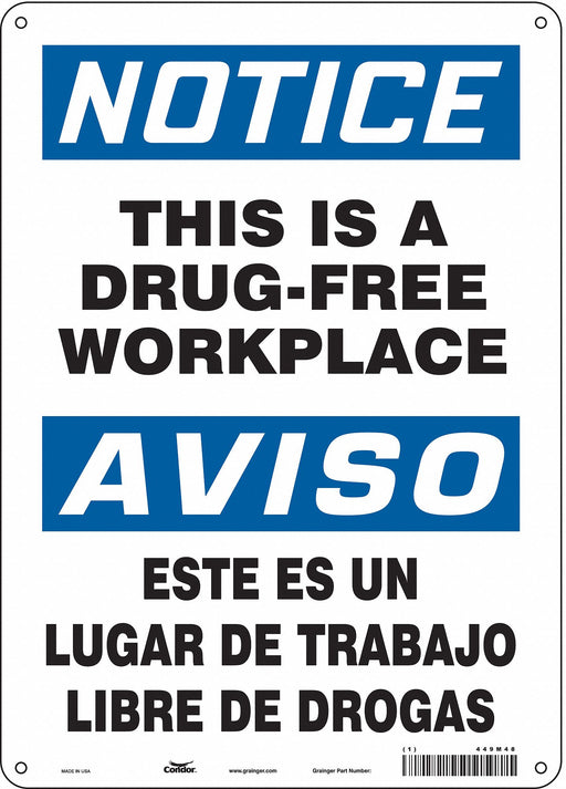 Safety Sign 14 in x 10 in Vinyl