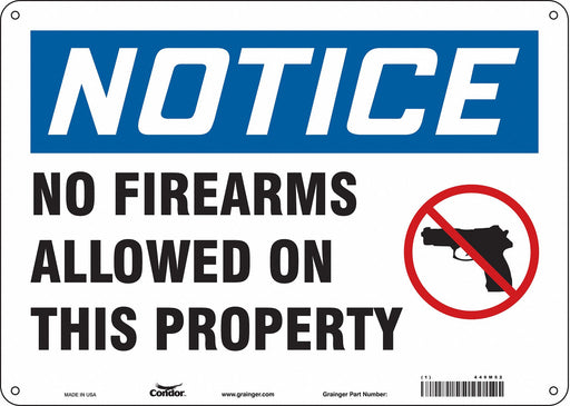 Safety Sign 10 in x 14 in Polyethylene