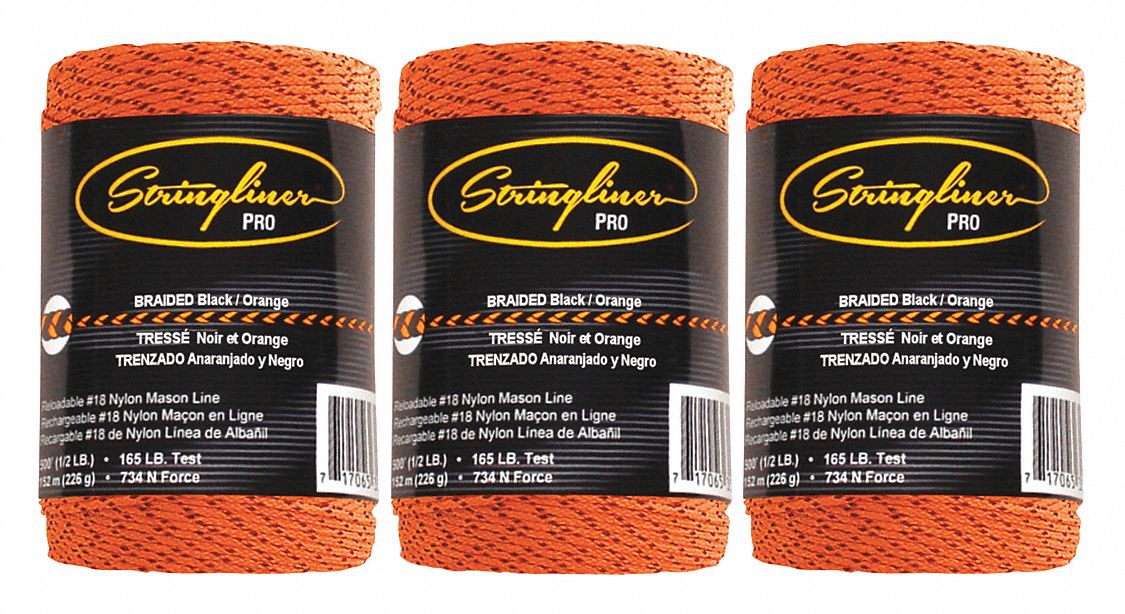 Mason s Line Black/Orange Nylon 500 PK3