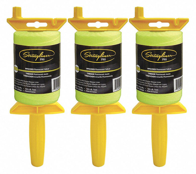 Mason s Line Reel FluorYellow 500 PK3