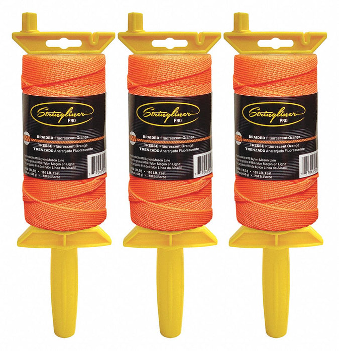 Mason s Line Reel FluorOrange 1 000 PK3