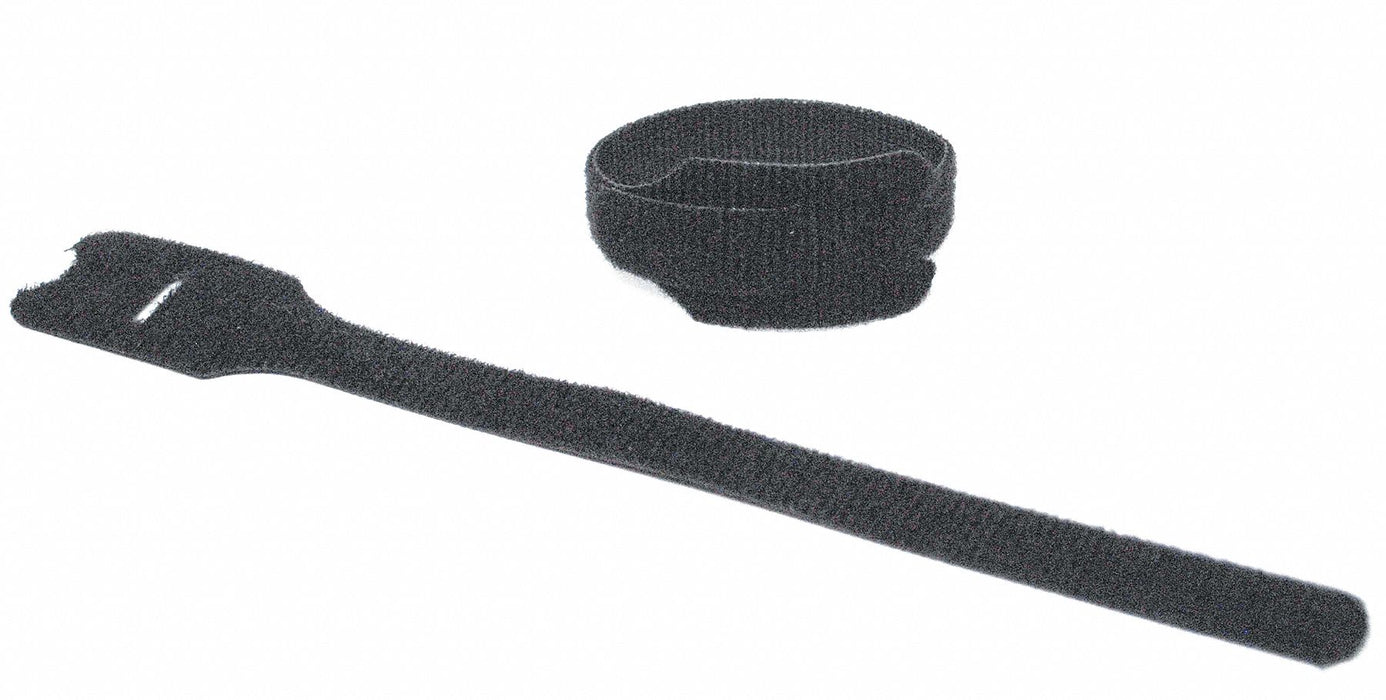 Hook-and-Loop Cable Tie 8 in Black PK675