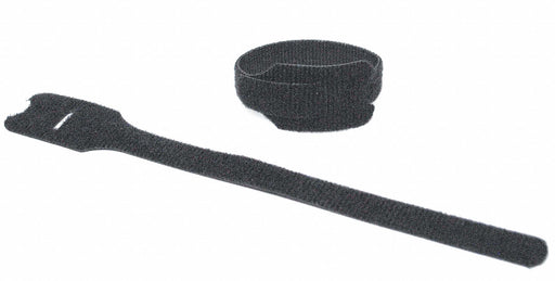 Hook-and-Loop Cable Tie 8 in Black PK675