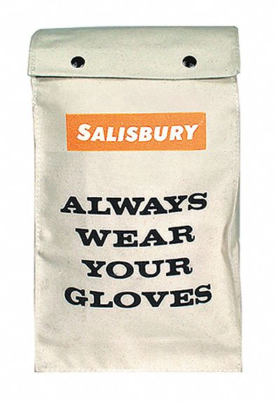 Glove Bag Beige Canvas 12 in