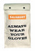Glove Bag Beige Canvas 12 in