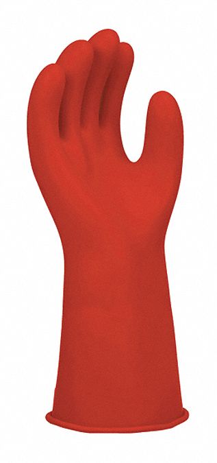 ElectrcInslatedGloves Sz10 Rd Rubber PR