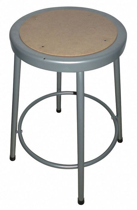 Round Stool 4 Legs Gray 24 H