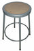 Round Stool 4 Legs Gray 24 H