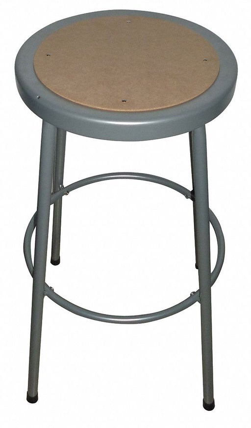 Round Stool 4 Legs Gray 30 H