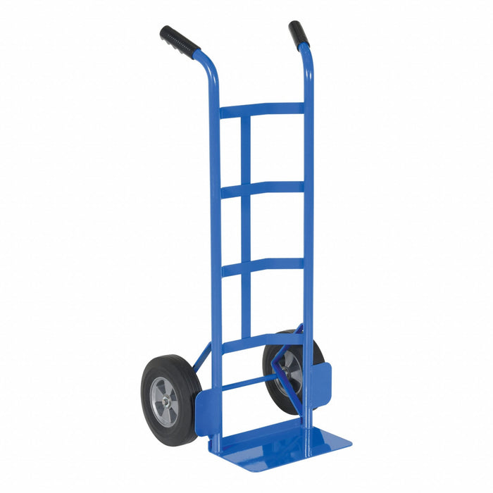 Steel Dual Handle Truck Rubber Wheel