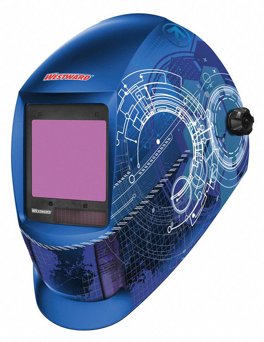 Auto Dark Weld Helmet 5-8/9-13 Blu/Wht