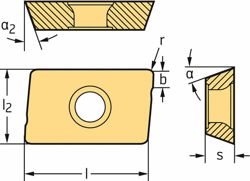 Milling Insert Parallelogram 13.60mm