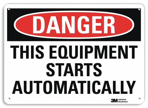Danger Sign 7 inx10 in Plastic