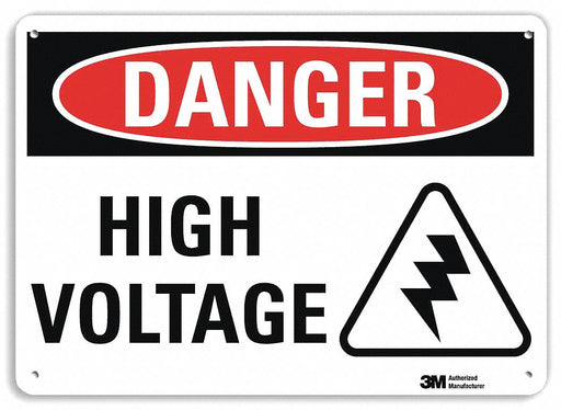 Danger Sign 7 inx10 in Plastic