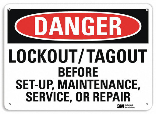 Danger Sign 7 inx10 in Plastic