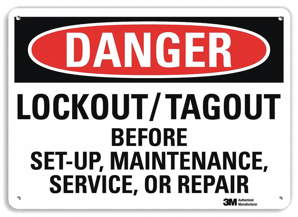 Danger Sign 7 inx10 in Plastic