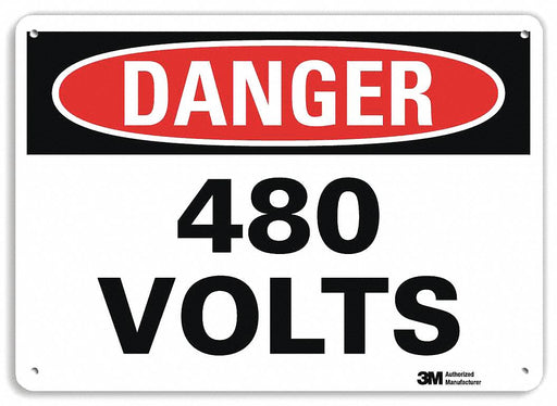 Danger Sign 7 inx10 in Plastic