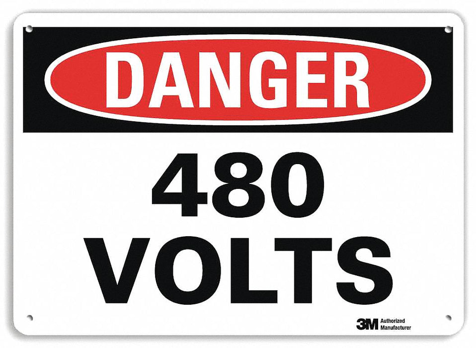 Danger Sign 7 inx10 in Plastic