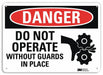 Danger Sign 10 inx14 in Aluminum