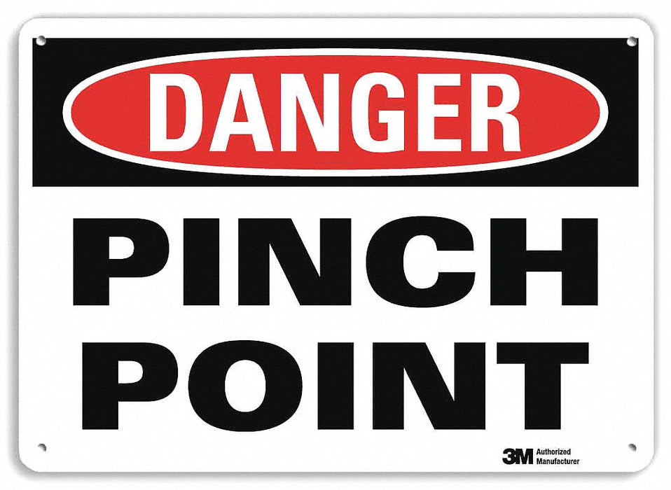 Danger Sign 10 inx14 in Plastic