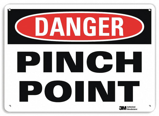 Danger Sign 7 inx10 in Plastic