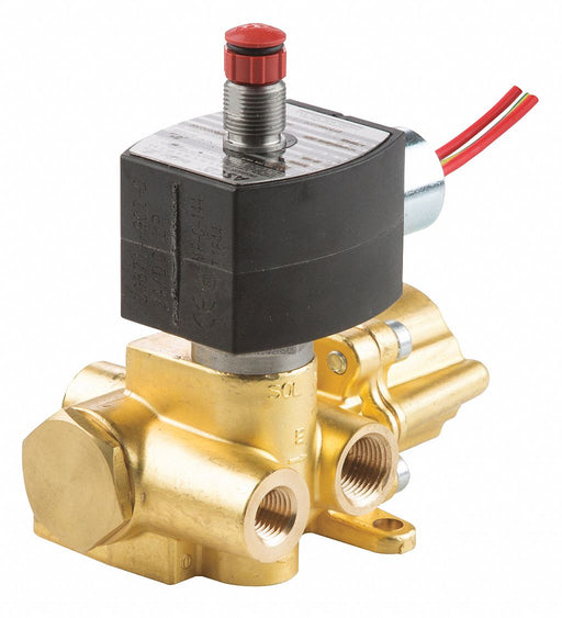 Solenoid Valve Brass Air Inert Gas 1/4 