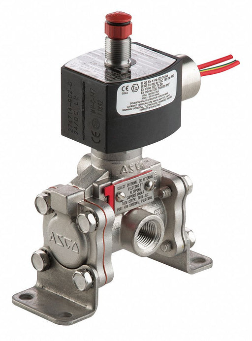 Solenoid Valve SS NC Air Inert Gas 3/8 